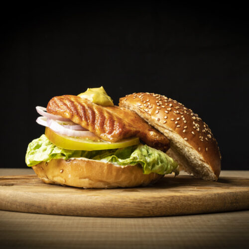 Burger Salmon - burgertime gourmet